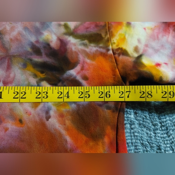Handmade Tie Dye Women's Hoodie | XXL - Picture 4 of 5